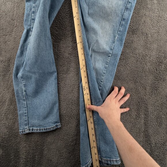 Levi's 505 Denim Jeans Blue ACTL 31x29 Zip Fly Cotton Blend Workwear Outdoors - Picture 9 of 16